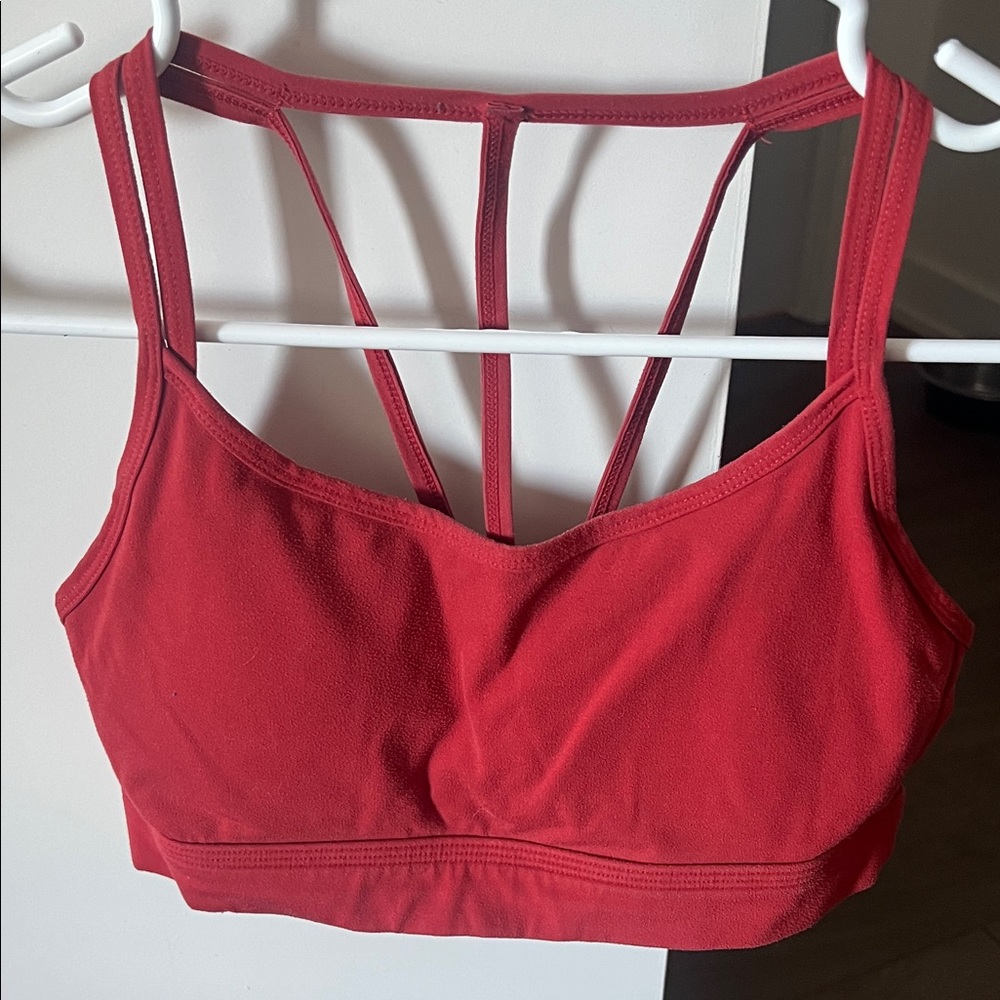 Alphalete Vibrant Red Sports Bra